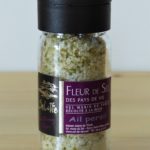 Salière en verre Fleur de sel Ail Persil