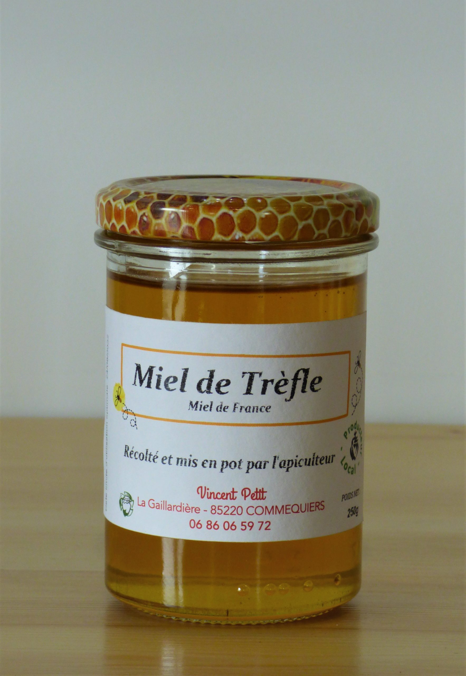 Miel de Trèfle 250g - Vincent Petit Apiculteur